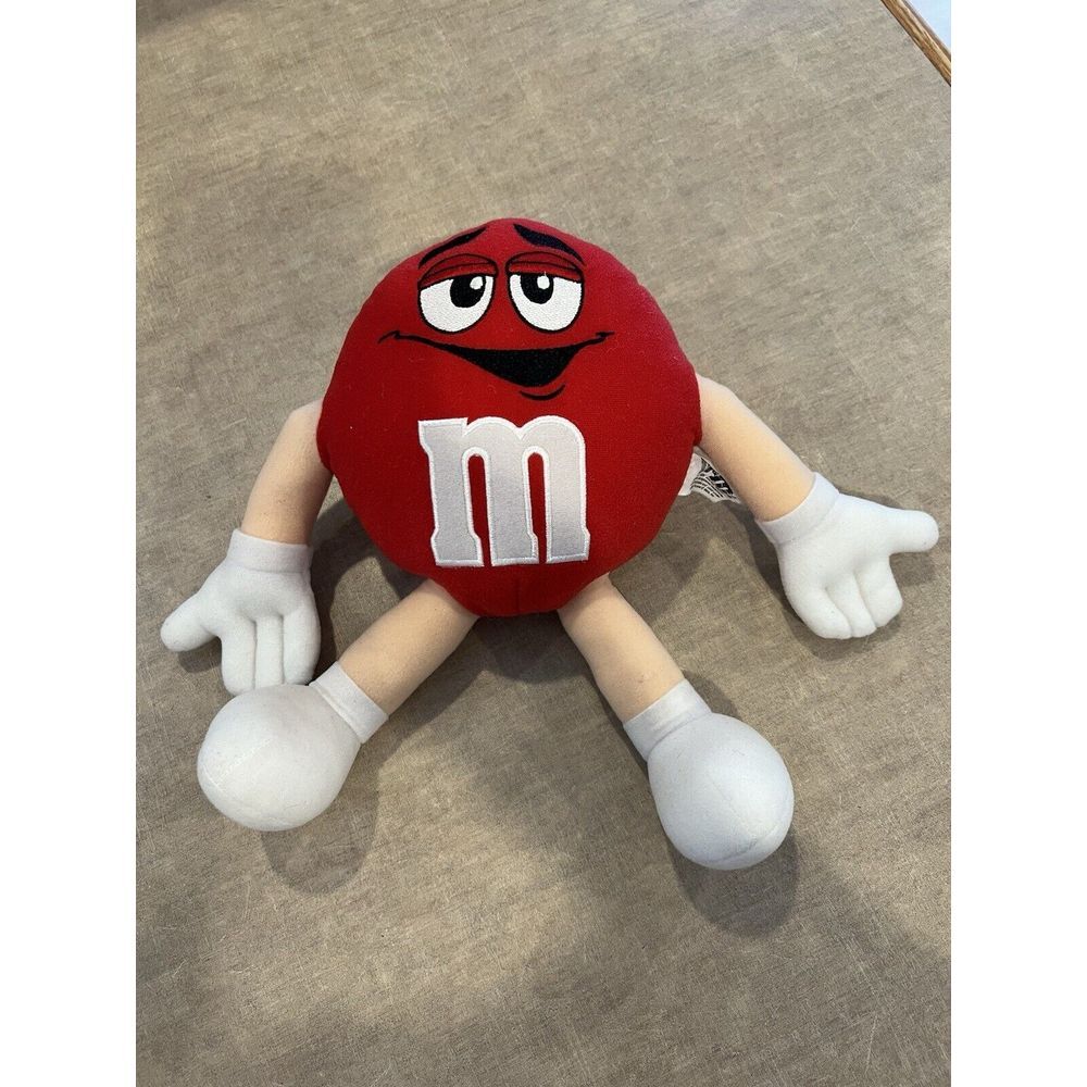 M&MS Brand Plush Toy Fun Friend Mars 1997 Promo Toy Red